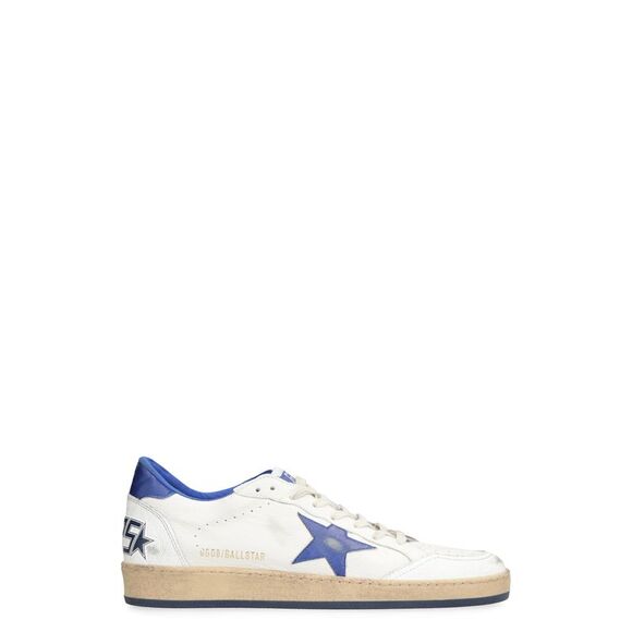 White/Metallic Blue Sneaker by Deluxe Brand for Men - SS24 Collection - Picture 1 of 4